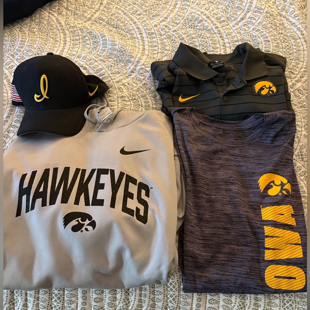 Nike Black and Gray Hawkeyes Apparel Collection
